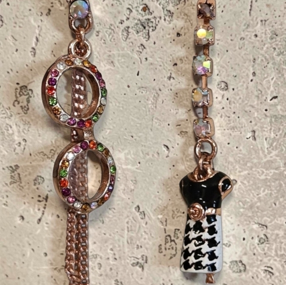 Betsey Johnson Jewelry - 👓💖👗Betsey Mismatched Colorful Eyeglasses Dress Boot Disco Ball Earrings NWOT